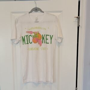 Disney Mickey TEE Graphic Florida Sunshine State Size Small NWOT